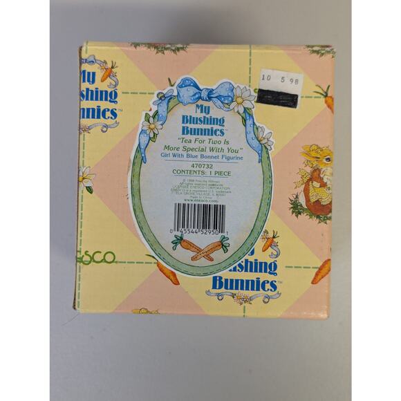 My Blushing Bunnies Tea for Two is More Special with You Enesco Figurine Rabbit - Picture 7 of 7